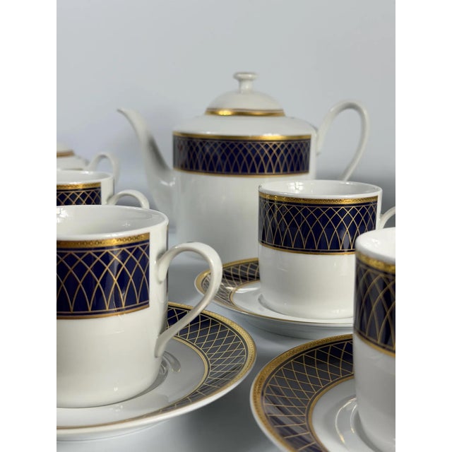 A refined 17-piece german porcelain tea and coffee service by schirnding bavaria, created for the italian house arturo...