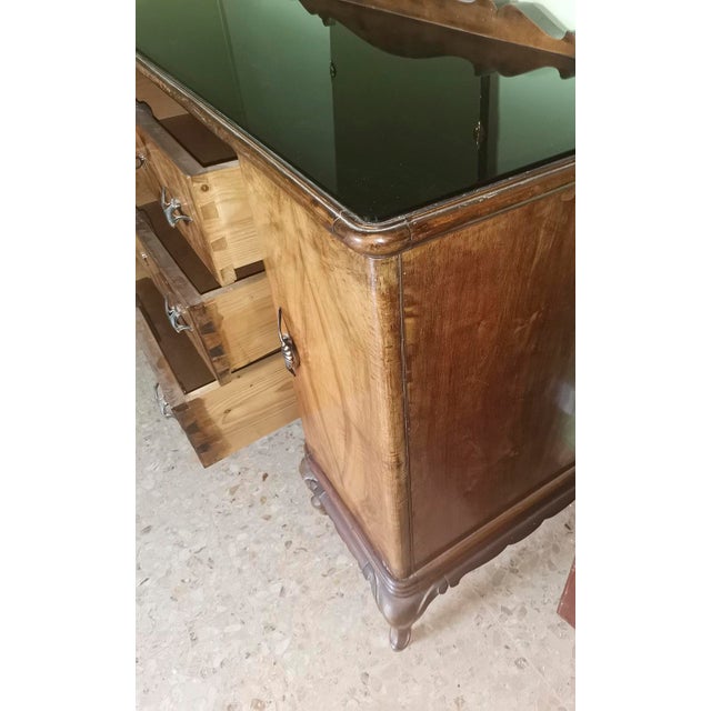 Chippendale Style Sideboard with Mirror, Italy, 1940s For Sale - Image 17 of 18