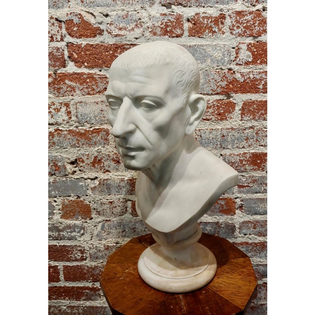 18th Century Marble Bust of a Roman Patrician-Grand Tour C.1780s For Sale - Image 4 of 13