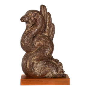 French Modernist Stoneware Sculpture “Serpent” (1946) by Marcel Derny