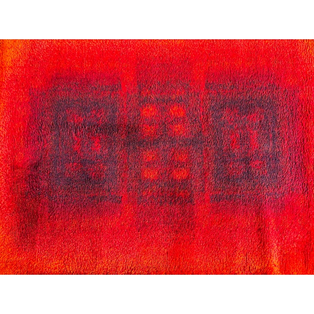 Vintage Desso Rug in Red, 1970s For Sale - Image 4 of 6