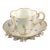 Mid-19th Century Meissen Porcelain Tea Cup and Saucer: Encrusted Flowers, Hand Painted Insects For Sale