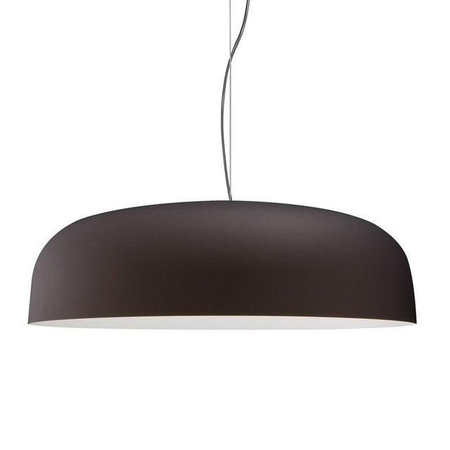 Suspension Lamp Canopy 422 Bronze and White by Francesco Rota for Oluce For Sale - Image 3 of 6