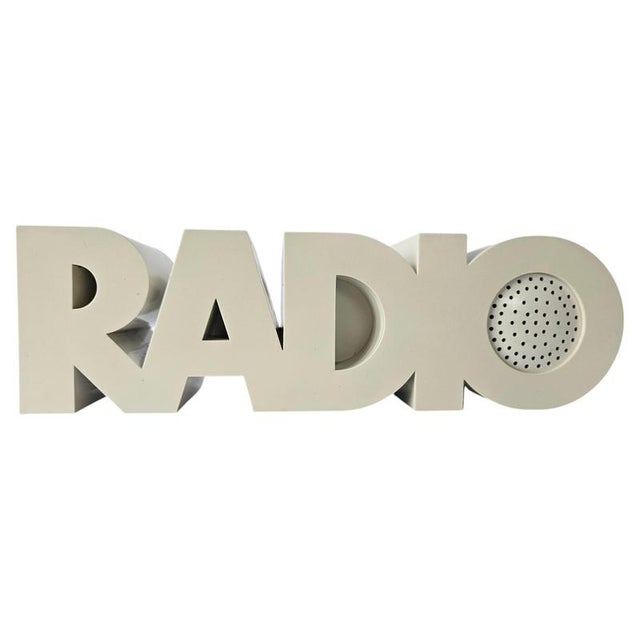 Mid-Century Space Age Desk Radio, Italy, 1970s For Sale - Image 9 of 9