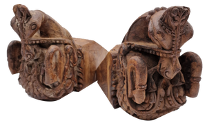 Decorative Architectural Elements in Wood, 1800s, Set of 2