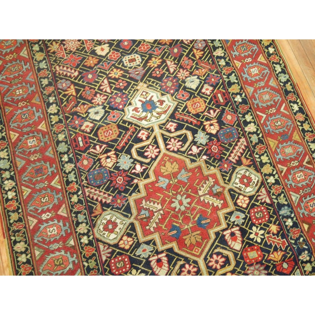 Textile 19th Century Zabihi Collection Geometric Karabagh Runner - 4'6" x 12'7" For Sale - Image 7 of 10