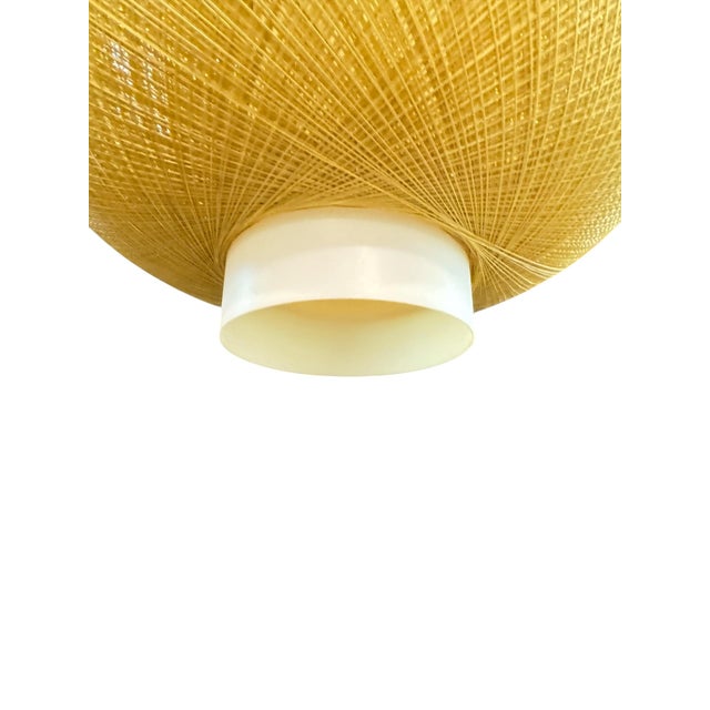 1960s Mid-Century Modern Spun Fiberglass Swag Lamp For Sale - Image 9 of 16