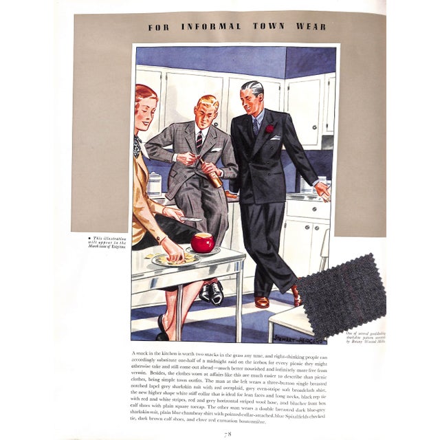 "Apparel Arts Esquire Vol VII 1937 Advance Spring Coronation Number Edward Viii" For Sale - Image 14 of 18