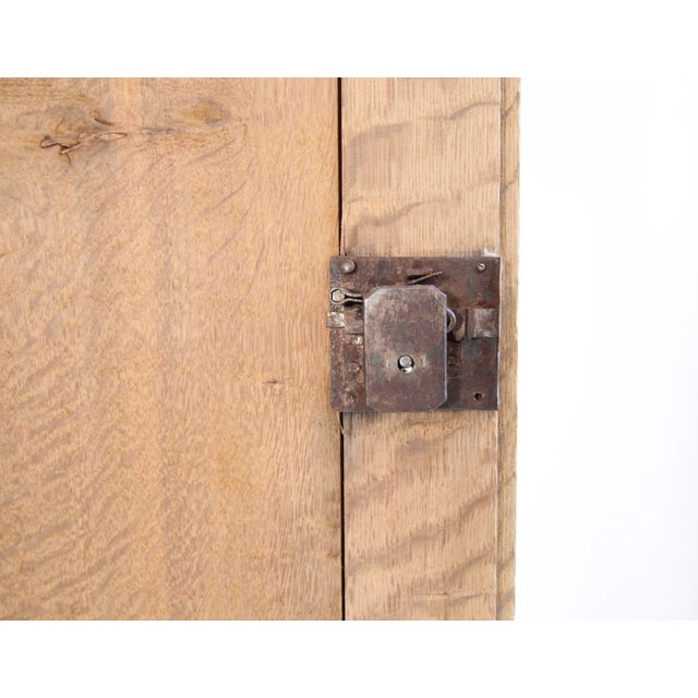 19th Century Belgian Bleached Oak Wardrobe For Sale - Image 9 of 18