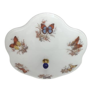 Mid 20th Century Butterflies Flush Light For Sale