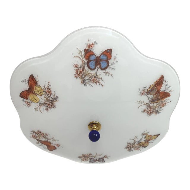 Mid 20th Century Butterflies Flush Light For Sale