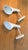 A Set of Mid-Century Original Louis Poulsen AJ Wall Sconce in white color. Antique older model from the 1980's with G16.5...