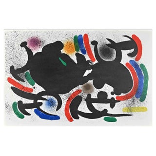 Joan Miró, Lithographe I, Plate VII, Lithograph, 1972 For Sale