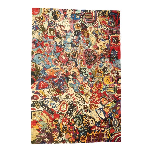 French Art Deco Rug 6'6'' X 9'8'' For Sale