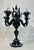1990s Monumental Black Murano Glass Five-Arm Candelabra From the Spelling Manor For Sale - Image 4 of 18