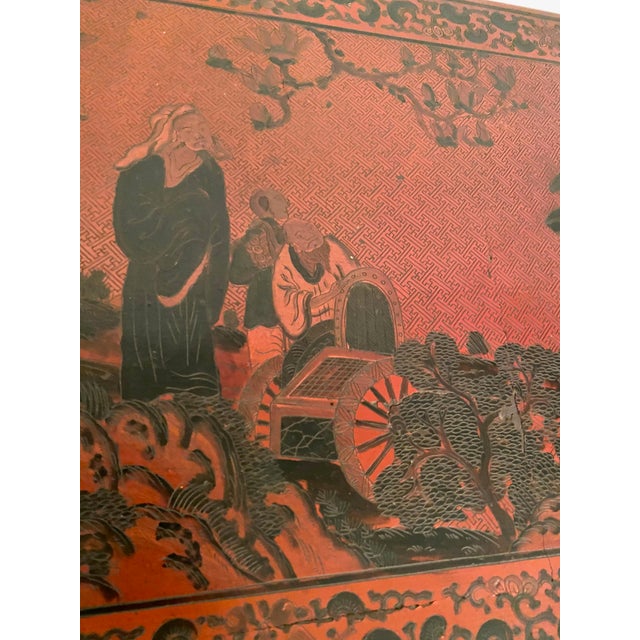 Pair Chinese Coromandel Lacquer Consoles For Sale - Image 9 of 12