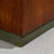 Brown Desk in Oak with Green Linoleum Top and Base, Italy For Sale - Image 8 of 9
