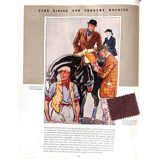 Advance Spring 1937 copy of Apparel Arts. Volume seven number IIA. [88] pp. Featuring classic gentlemen's fashion...