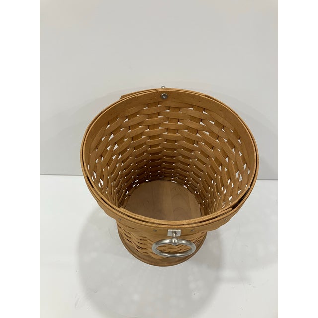 1990s Longaberger Wine Cooler Bucket For Sale - Image 4 of 6