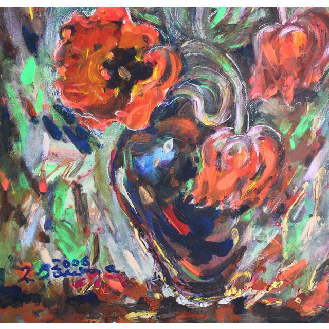 Dzidra Bauma, The Unlived Midsummer Night, 2006, Mixed Media on Paper, in Good conditions. Designed from 2000 This piece...