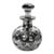 Antique Art Nouveau Silver Overlay Glass Perfume Bottle, C. 1900 Scent Bottle For Sale