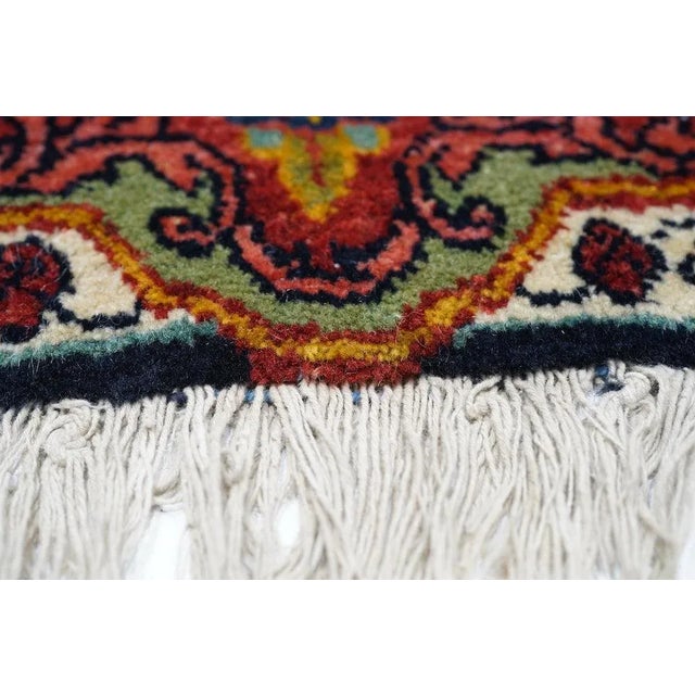 Vintage Sarouk (One of Pair) Rug 4'4'' X 6'10'' For Sale - Image 9 of 12