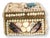 French seaside souvenir box lavishly decorated with an intricate mosaic of natural shells in soft cream, blush, coral, and...