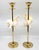1960s Brass Candlesticks Shells Seashells Pair For Sale - Image 5 of 15