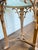 Vintage Neoclassical / Gothic Revival Style Cast Metal & Glass Accent Table For Sale - Image 6 of 9