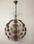 - Italian pendant lamp - Features iron frame - Amber and transparent crystal flowers European Plug (up to 250V).The wiring...