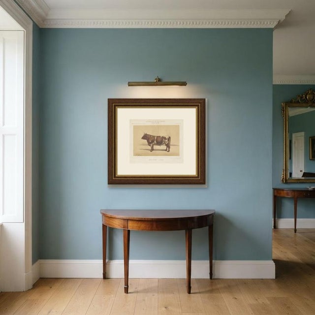 Brown Olivier De Penne, Ayrshire Bull, Scottish Cattle, 1863, Chromolithograph For Sale - Image 8 of 9