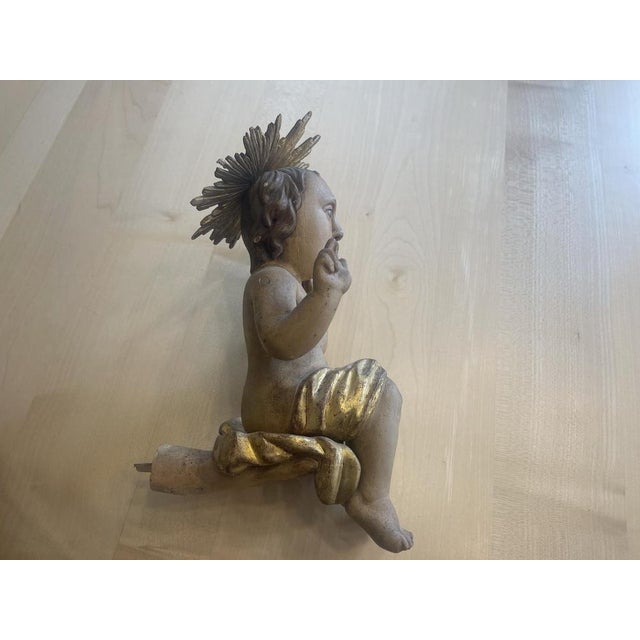 Baroque Wooden Figure of Madonna and Child For Sale - Image 14 of 18