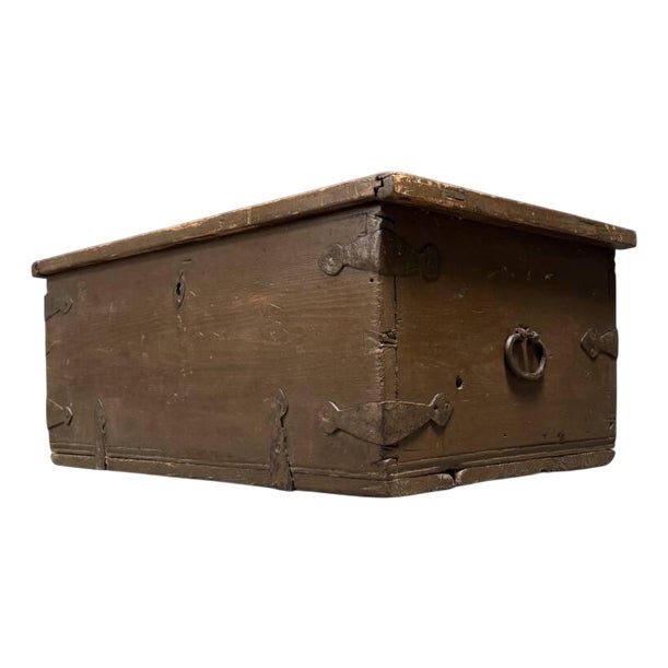 Antique Wooden Swedish Chest For Sale