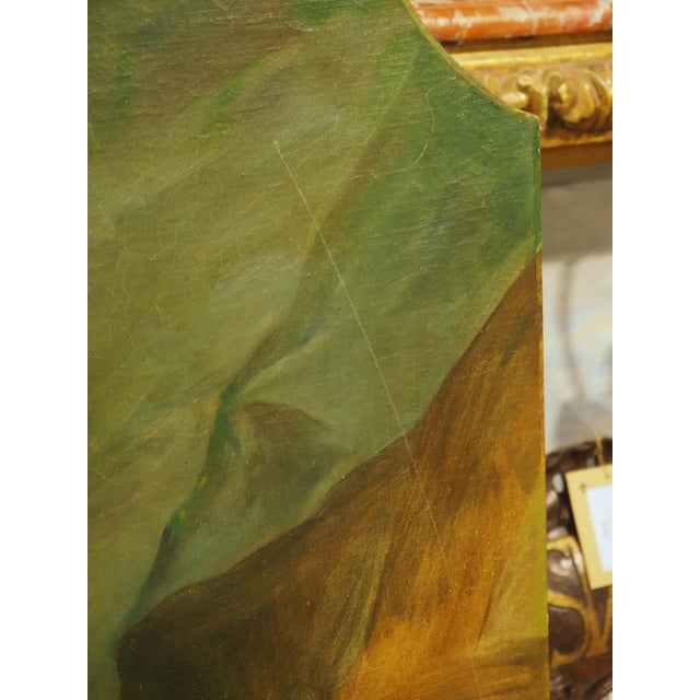 More information coming soon… Originally a French overdoor from the 1800s. this beautiful painting depicts an elegant...