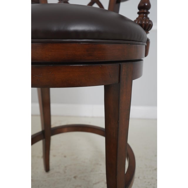 Set of 4 Swivel Seat Italian Style Bar Counter Stools For Sale - Image 11 of 18