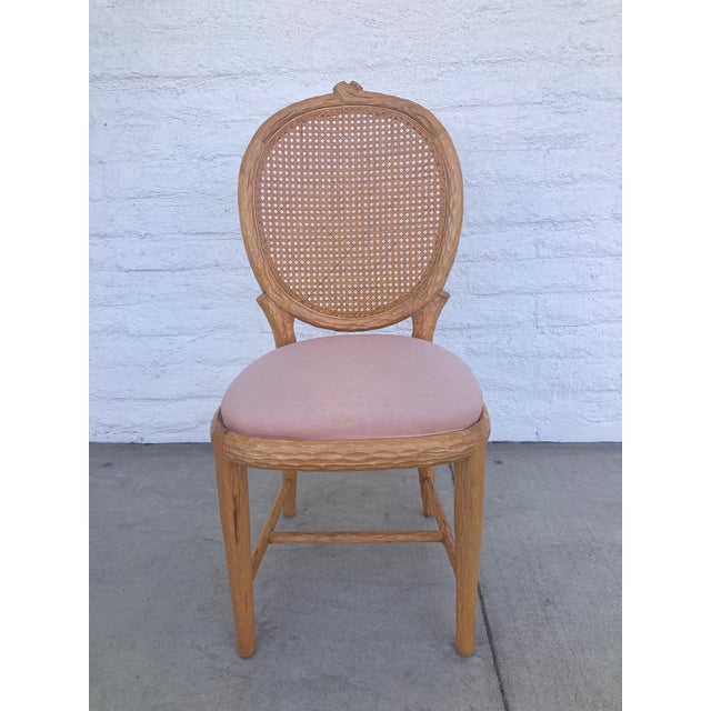 Faux Bois French Louis Style Dining Chairs With Cane Backs -Set of 8 For Sale - Image 9 of 15