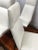 Mid-Century Modern Set of 5 Mid Century Modern High Back Dining Chairs | Adrian Pearsall Style Upholstered White Chairs | Vintage MCM Dining Room Seating For Sale - Image 3 of 12