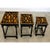 Wood English Painted Nesting Tables with Découpage For Sale - Image 7 of 10