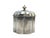 Elegant scalloped design with engraved pattern and a removable lid, offering a sophisticated storage option for small...