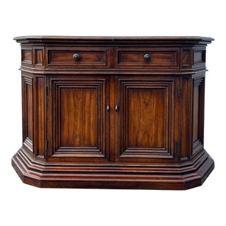 Drexel Heritage Rustic European Slide Top Buffet Server For Sale