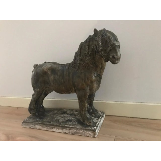 Draft Horse Sculpture by Domien Ingels, 1930s For Sale - Image 11 of 16