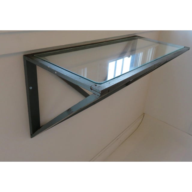 Wood 1980s Dan Abramson Postmodern Light and Lyrical Wall Console For Sale - Image 7 of 8