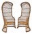 Vintage Hooded Rattan Chairs- A Pair For Sale