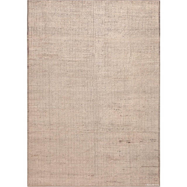 Nazmiyal Collection Minimalist Contemporary Central Asian Area Rug For Sale