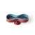This bowl from the Symbolik collection was cast in white earth and is enameled in bright burgundy and turquoise with...