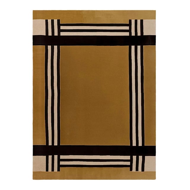 Contemporary Espresso Rug by Tapis Studio for Hommes Studio For Sale - Image 3 of 3