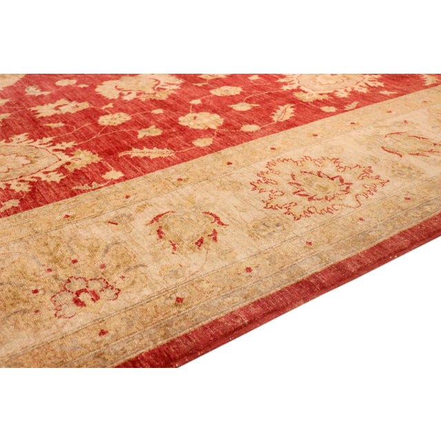 Pasargad Home Ferehan Lamb's Wool Area Rug, 8'10" X 11' 8", Rust For Sale - Image 4 of 8