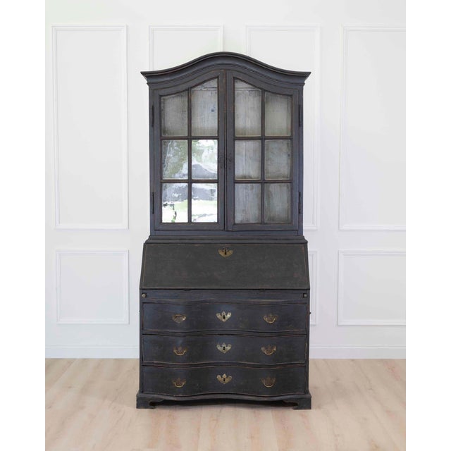 Wood Swedish 18th Century Baroque Vitrine For Sale - Image 7 of 12