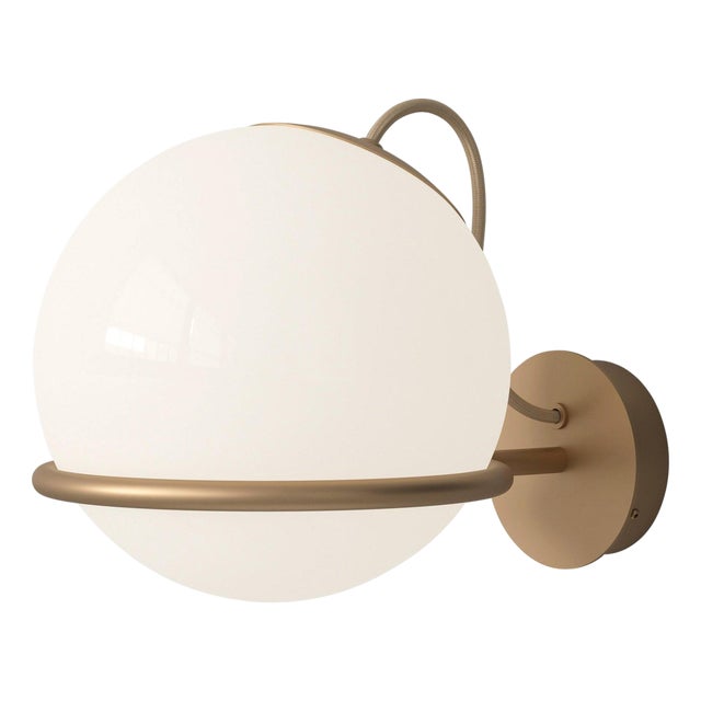 Glass Model 237/1 Lamp with Champagne Mount by Gino Sarfatti for Astep For Sale