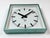 Industrial Square Green Wall Clock from Pragotron, 1980s For Sale - Image 6 of 17